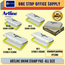 Load image into Gallery viewer, Artline Stamp Pad Un-ink / Artline Chop Pad / Artline Stamp Pad / Refillable Stamp Pad / Un Ink
