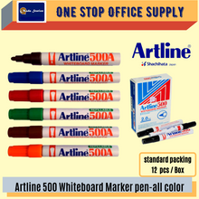 Load image into Gallery viewer, Artline Whiteboard Marker Pen (500A) / Marker Pen / White board Marker / Round Point / 500A Marker
