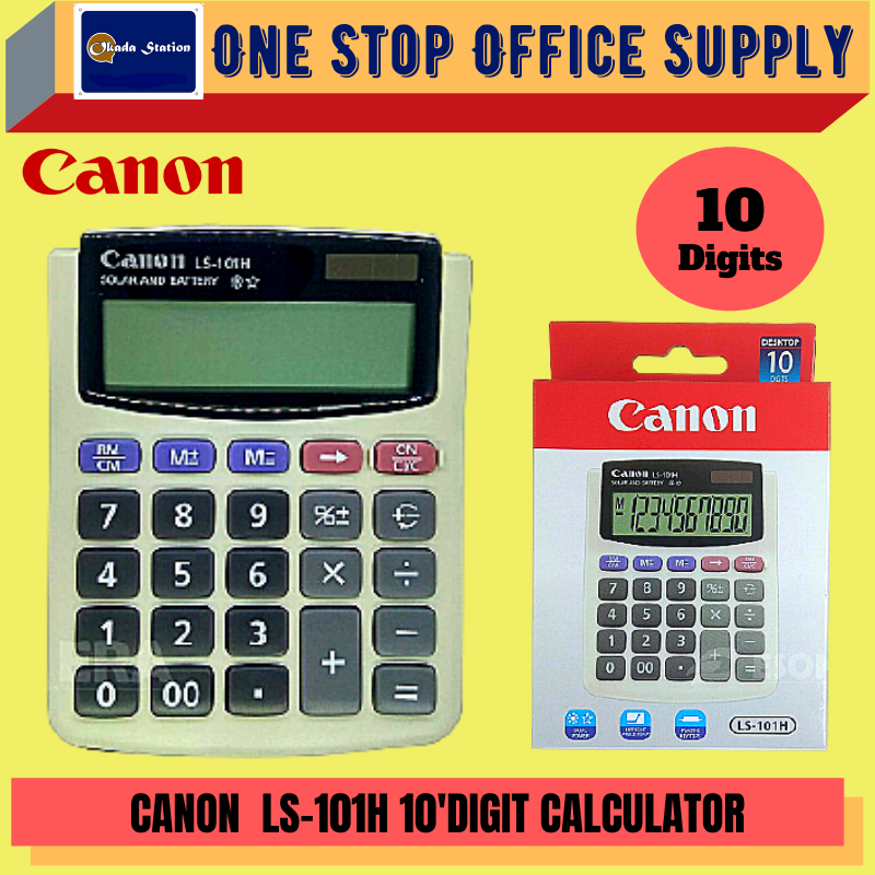 CANON CALCULATOR LS-101H / Canon Calculator / LS 101H Calculator / 10 Digits Calculator / LS-101H CALCULATOR