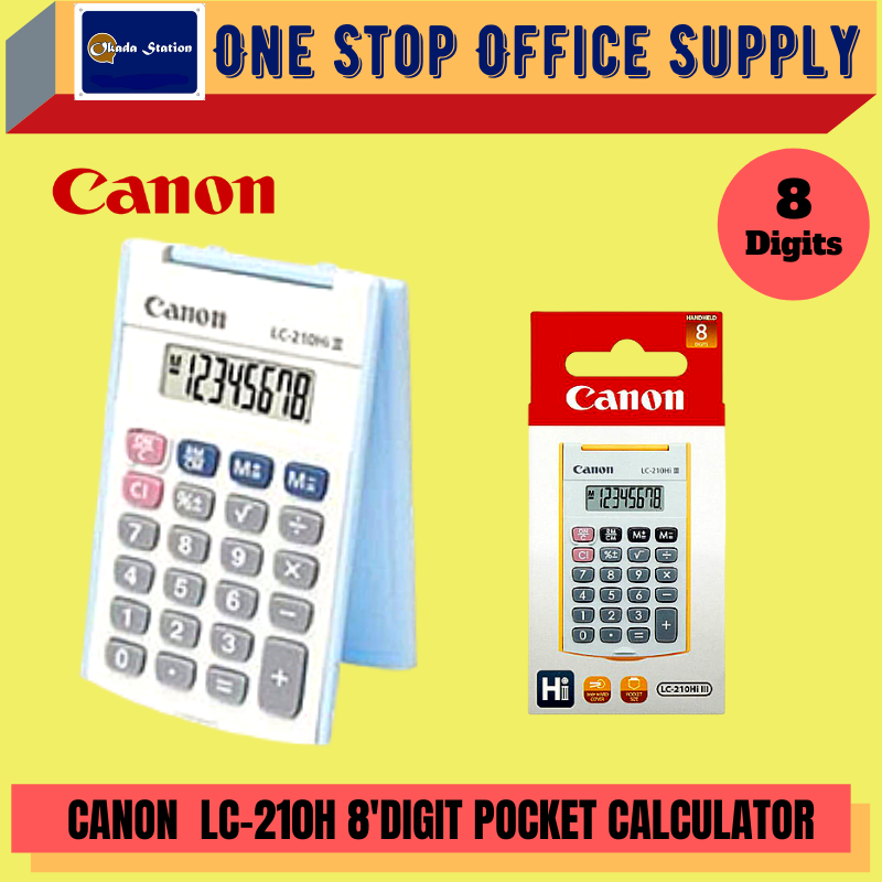 CANON LC-210HI III POCKET CALCULATOR  / LC-210HI III / 8 Digits Calculator / POCKET Calculator