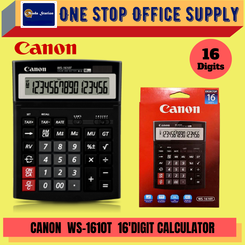 CANON CALCULATOR WS-1610H-16 DIGITS / 1610T / CANON / 16 Digits Calculator