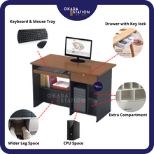 Load image into Gallery viewer, OKADA GC3000 Computer Table / Meja Komputer / Office Table / Meja Belajar / Computer Desk / G Series
