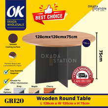 Load image into Gallery viewer, OKADA GR120 Round Meeting Table / Meja Belajar / Study Table Desk / Meja Study / Office Desk / Meja Meeting / G Series
