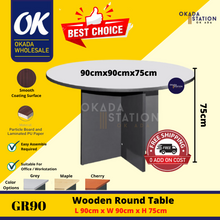 Load image into Gallery viewer, OKADA GR90 Round Meeting Table / Meja Belajar / Study Table Desk / Meja Study / Office Desk / Meja Meeting / G Series
