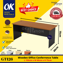 Load image into Gallery viewer, OKADA GT126 Office Table / Meja Belajar / Study Table Desk / Meja Study / Office Desk / Meja Kayu / G Series
