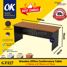 Load image into Gallery viewer, OKADA GT127 Office Table / Meja Belajar / Study Table Desk / Meja Study / Office Desk / Meja Kayu / G Series
