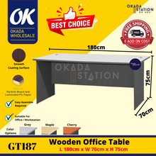 Load image into Gallery viewer, OKADA GT187 Office Table / Meja Belajar / Study Table Desk / Meja Study / Office Desk / Meja Kayu / G Series
