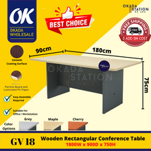 Load image into Gallery viewer, OKADA GV18 Meeting Table / Meja Belajar / Study Table Desk / Meja Study / Office Desk / Meja Meeting / G Series
