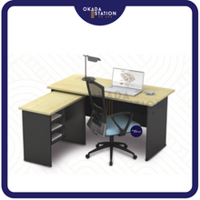 Load image into Gallery viewer, OKADA GT126 Office Table / Meja Belajar / Study Table Desk / Meja Study / Office Desk / Meja Kayu / G Series
